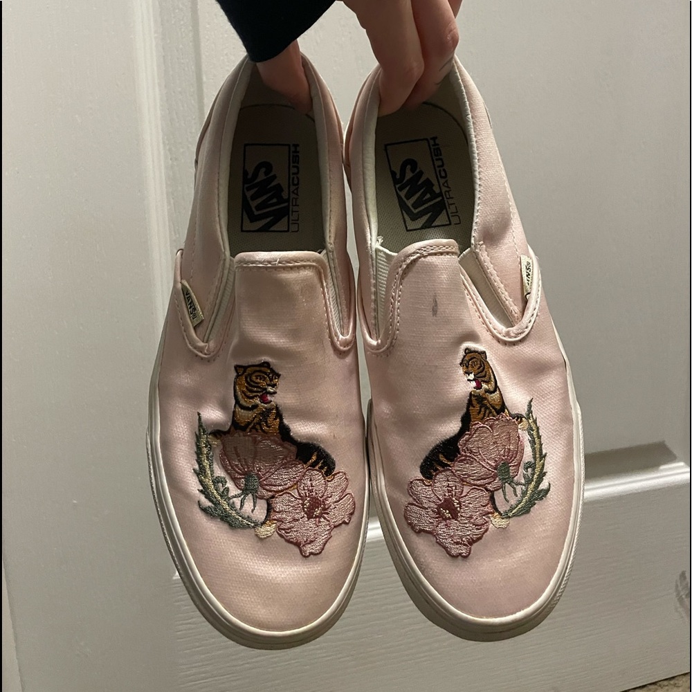 Pink Patch Tiger Vans